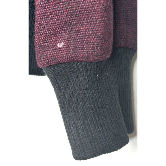 JG Hook Womens Coat Wool Viscose Snap Button Jacket Lined Plum Size 6P - Picture 9 of 13